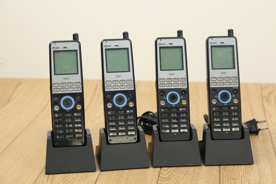 【NTT αNX】（NX-DCL-PS-1K）コードレス電話機４点　2012年製　バッテリ欠品　未チェック　管ざ8744_画像1