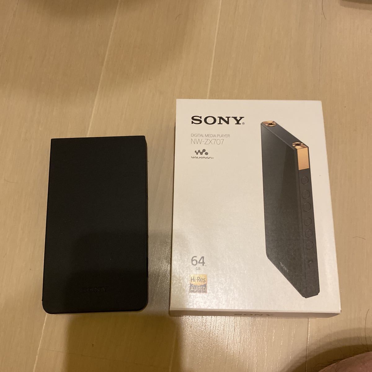 SONY NW-ZX707 純正レザーケース付き-