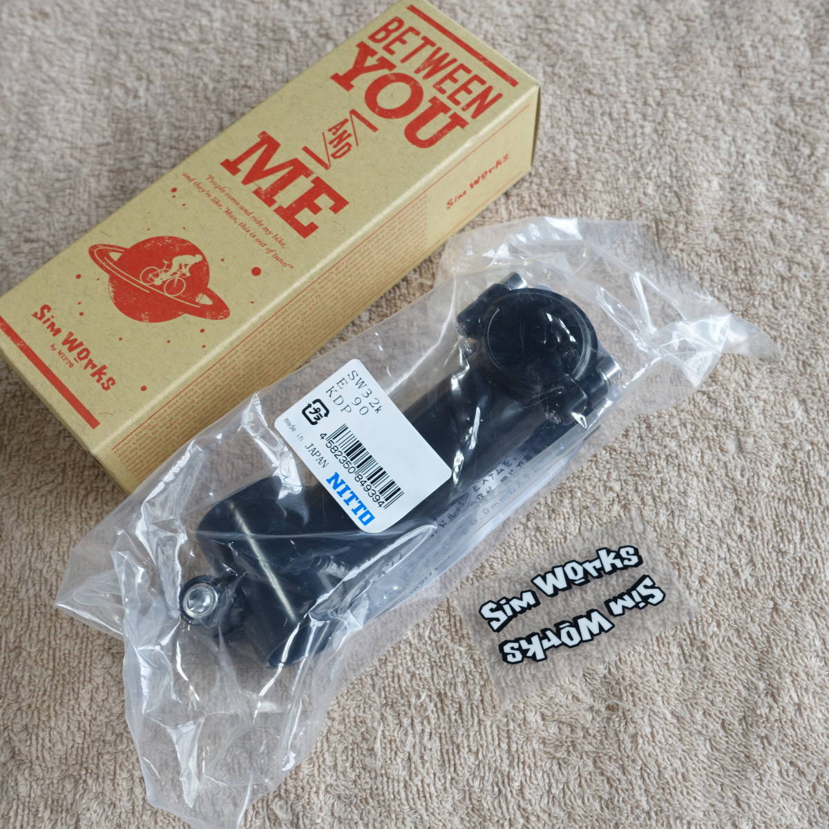 new goods unused simworks by NITTO TOMBOY Stem 90mm 25.4mm new goods unused simworks by NITTO TOMBOY Stem 90mm 25.4mm