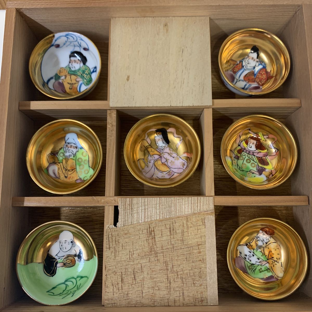 額入り七福神盃 - 置物、オブジェ 額入り七福神盃 - 置物、オブジェ
