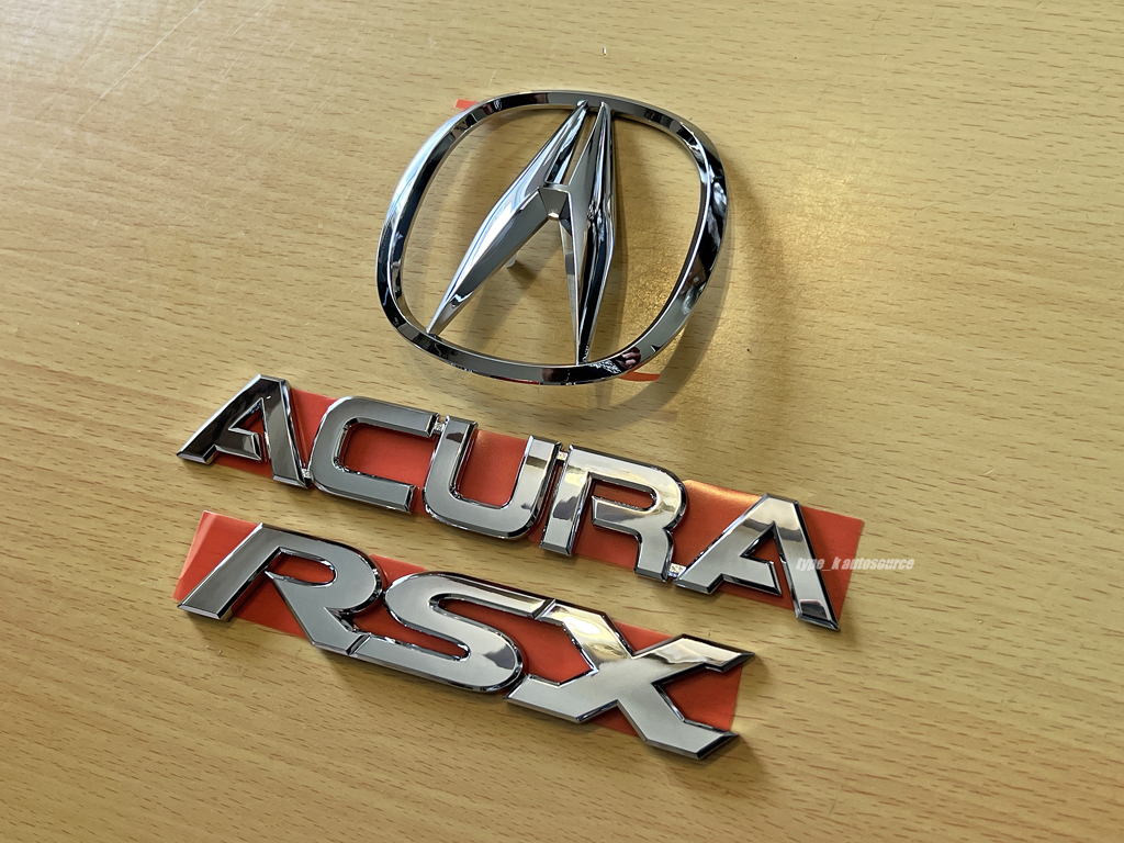 USアキュラ純正 02-06 ACURA RSX BASE リア エンブレム 3点 USDM USアキュラ純正 02-06 ACURA RSX BASE リア エンブレム 3点 USDM
