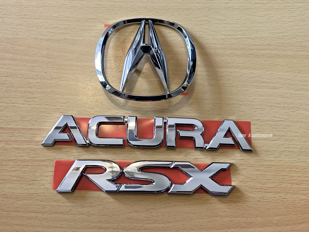 USアキュラ純正 02-06 ACURA RSX BASE リア エンブレム 3点 USDM USアキュラ純正 02-06 ACURA RSX BASE リア エンブレム 3点 USDM