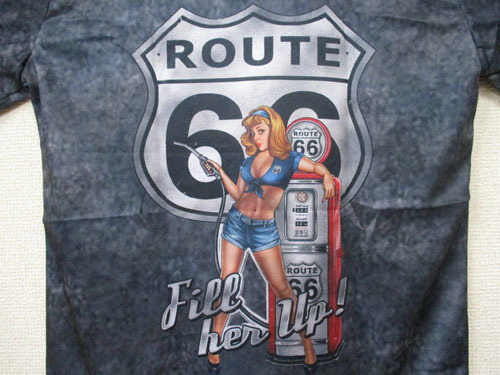 【新品・即決】ROUTE66　Tシャツ　②　M　ルート66　アメリカ　USA　バイク　ブラック　黒　クリックポスト発送可_画像3