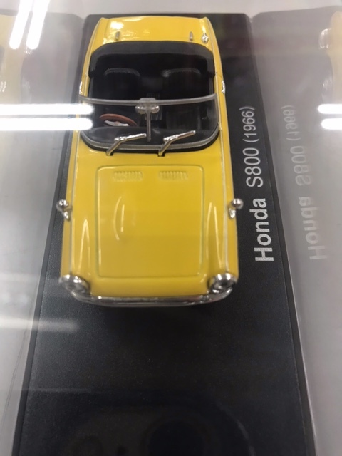 #MC138ミニカー【アシェット 1/43 国産名車コレクション ホンダ S800 1966 黄色 / ミニカー 旧車】の画像2