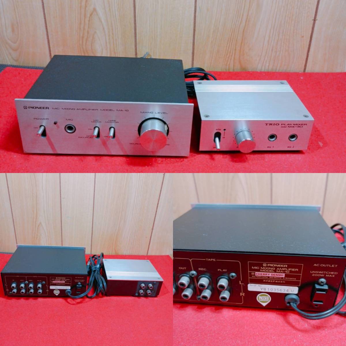 貴重 おまけ付 PIONEER パイオニア セット AMPLIFIER MA-10 SA-6750 STEREO TUNER TX-4450 TAPE DECK CT-5000 AUTOMATIC RETURN PL-1050B_画像5