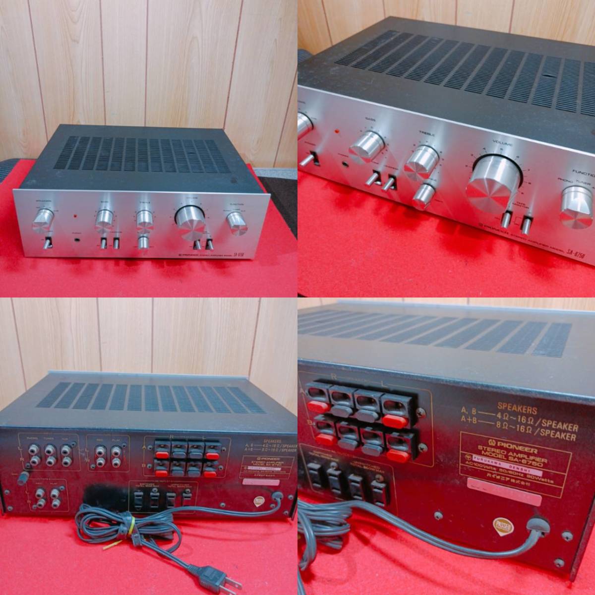 貴重 おまけ付 PIONEER パイオニア セット AMPLIFIER MA-10 SA-6750 STEREO TUNER TX-4450 TAPE DECK CT-5000 AUTOMATIC RETURN PL-1050B_画像4