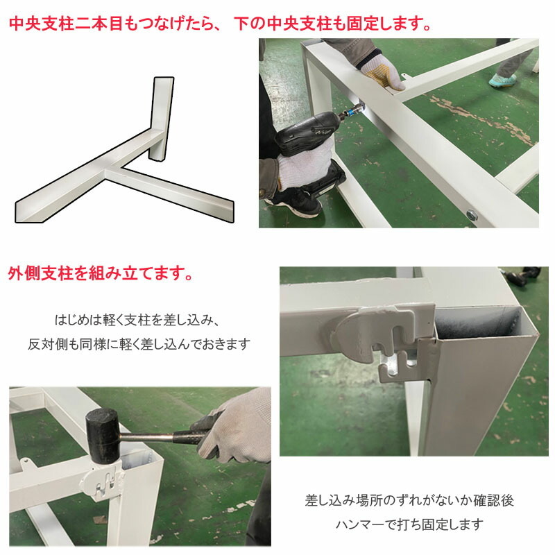 中量作業台 耐荷重800kg 中量 W1800xD600xH740mm 耐荷重800kgで中量作業に適しています ワークテーブル ワークベンチ セルワーク作業台_画像4