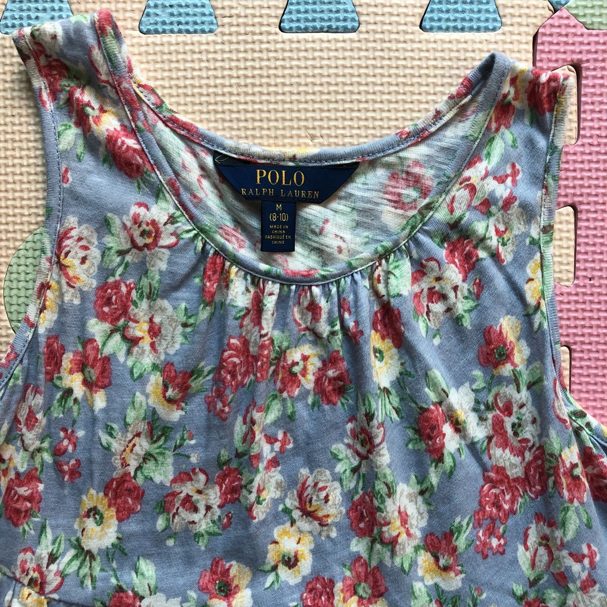 [ new goods prompt decision ] Polo Ralph Lauren stylish for girl floral print One-piece M(8-10) 140cm~150cm