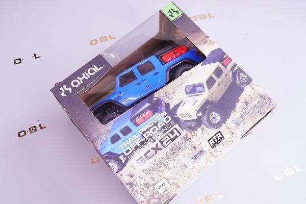 Horizon Hobby　【技適認定済み】アキシャル　1/24 SCX24 Jeep JT Gladiator 4WD Rock Crawler Brushed RTR, Blue ブルー　AXI00005T2