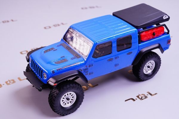 Horizon Hobby [.. одобрено завершено ]aki автомобиль ru1/24 SCX24 Jeep JT Gladiator 4WD Rock Crawler Brushed RTR, Blue голубой AXI00005T2