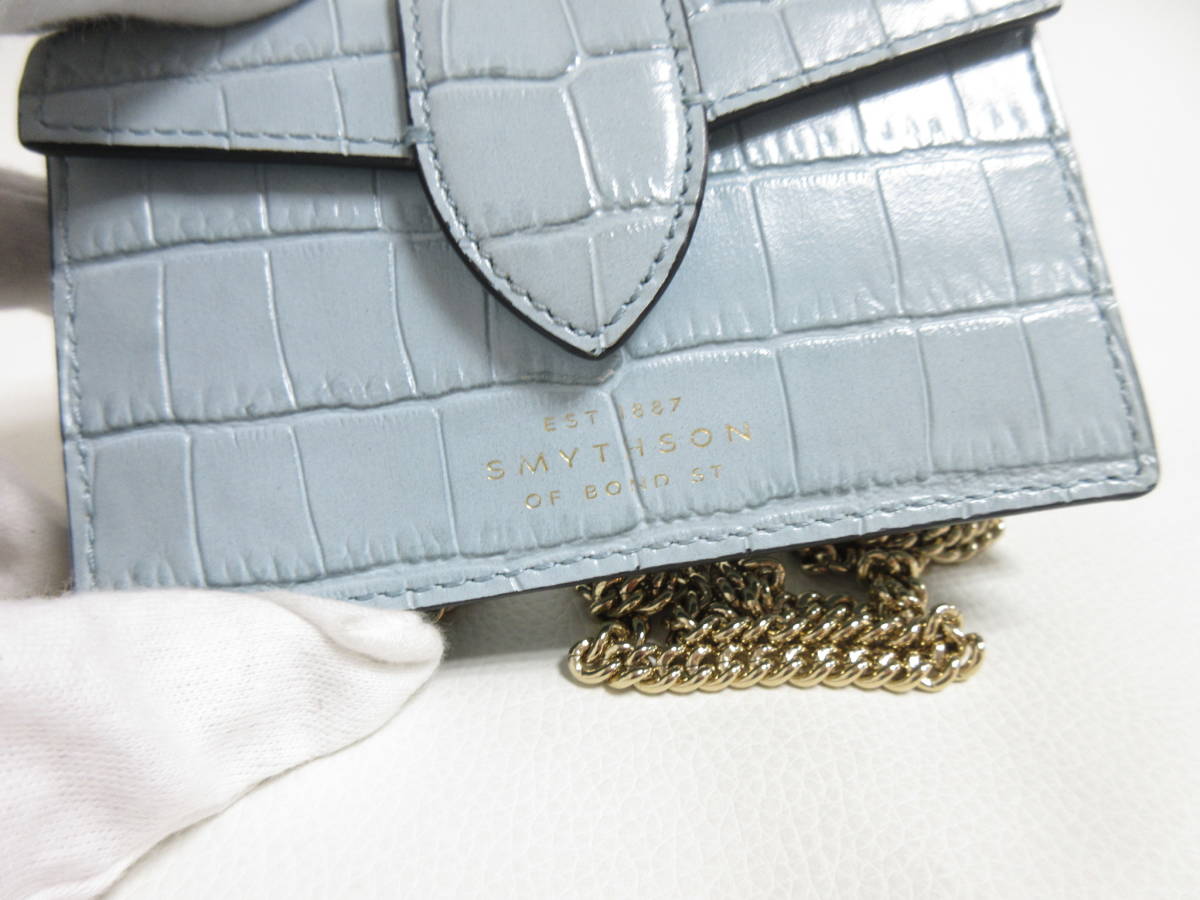 11271*[SALE]SMYTHSONs my son Eve person g bag chain Mini bag 11.5×7.5×2.0cm MADE IN ITALY used USED