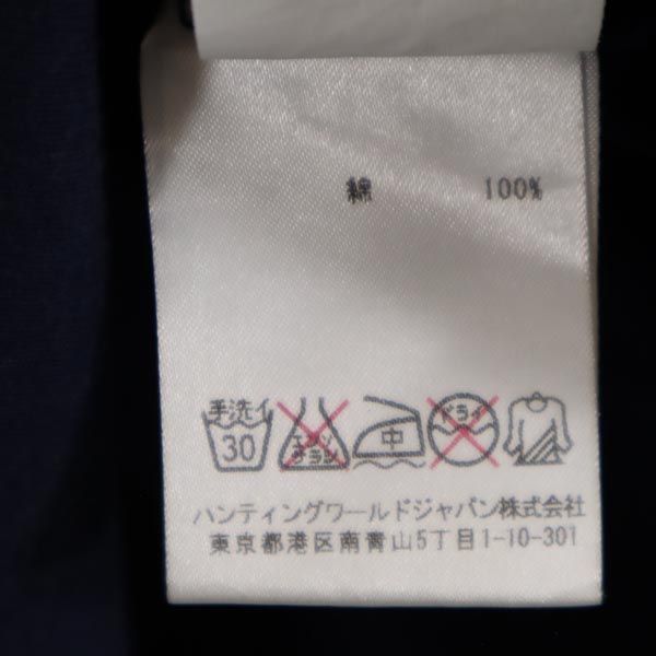 ハンティングワールド イタリア製 プリント 半袖 Tシャツ 52 紺 HUNTING WORLD メンズ 230604 メール便可_画像8