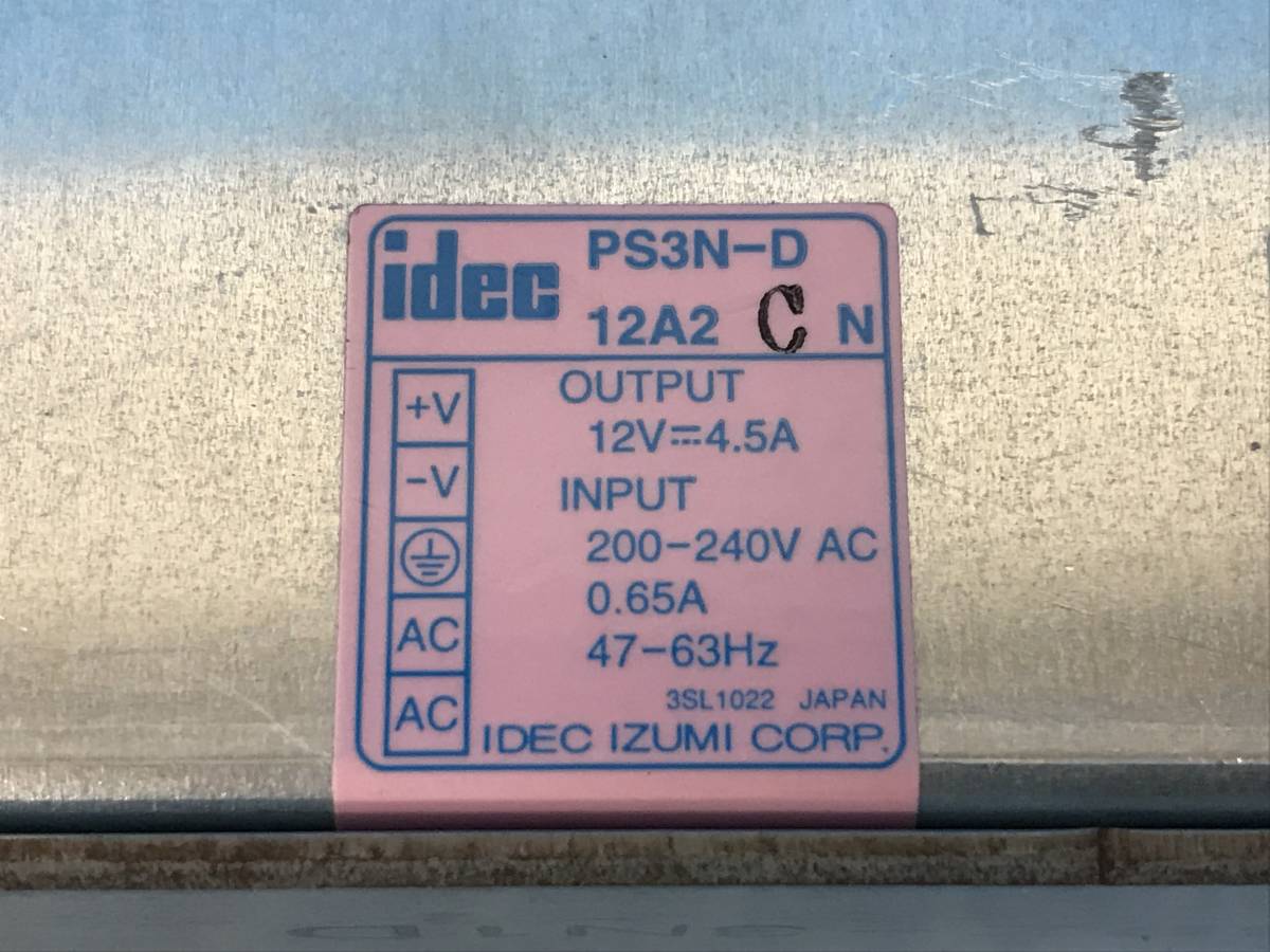 [CK17643] IDEC IZUMI PS3N形スイッチングパワーサプライ PS3N-D 取付金具 PS9Z-3N1D 動作保証_画像2