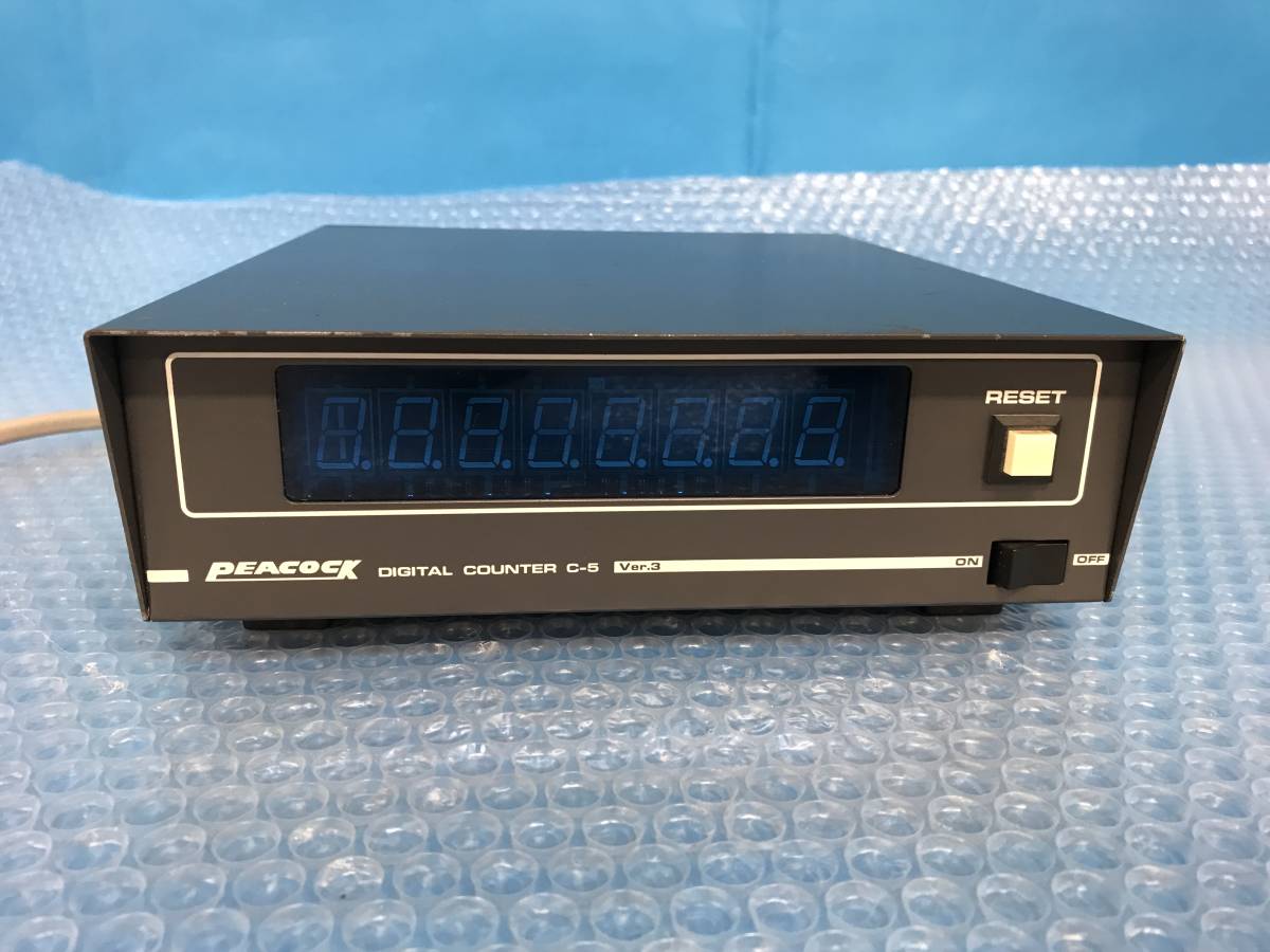[CK18067] PEACOCK C-5 DIGITAL COUNTER digital counter present condition delivery 