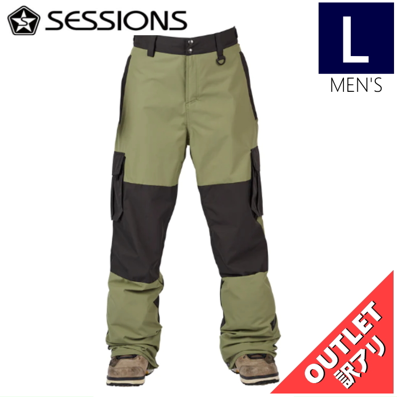 【OUTLET】 SESSIONS MAJOR PNT カラー:BLACK Lサイズ メンズ スノーボード スキー ウェア パンツ PANT アウトレット_画像1