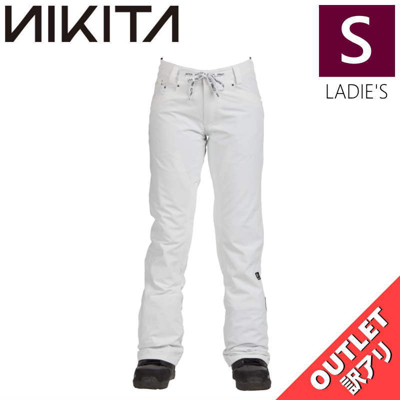 【OUTLET】 NIKITA CEDAR PNT カラー:WHITE Sサイズ レディース スノーボード スキー パンツ PANT アウトレット