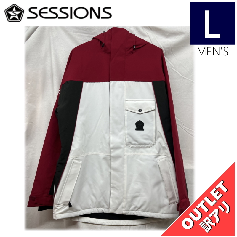 【OUTLET】 SESSIONS RANSACK SHELL JKT カラー:BRICK Lサイズ メンズ スノーボード スキー ウェア ジャケット JACKET アウトレット_画像1