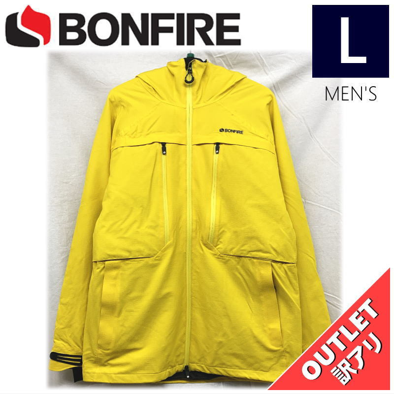 【OUTLET】 BONFIRE TERRA 2L STRETCH 3-IN-1 JKT カラー:YELLOW Lサイズ メンズ スノーボード スキー ジャケット JACKET アウトレット_画像1