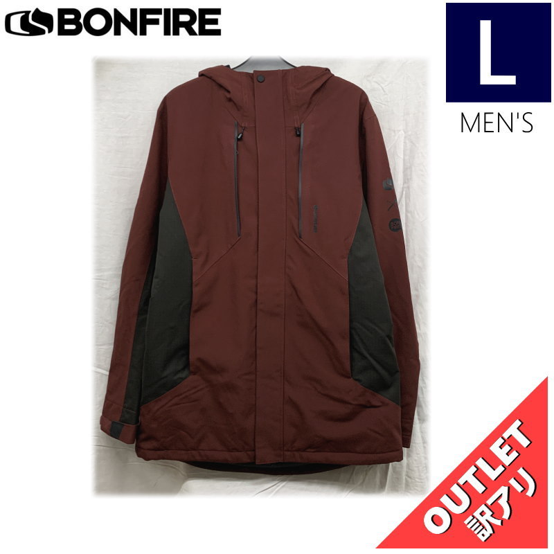 【OUTLET】 GLISSADE INSULATED JKT カラー:MAROON Lサイズ メンズ スノーボード スキー ジャケット JACKET アウトレット_画像1