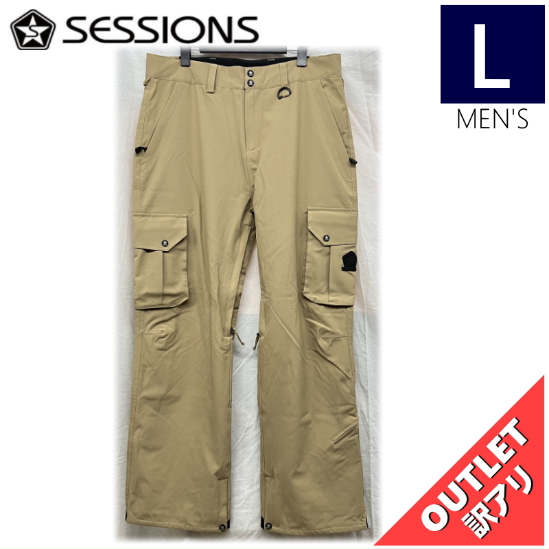 【OUTLET】 SESSIONS SQUADRON PNT カラー:DESERT Lサイズメンズ スノーボード スキー ウェア パンツ PANT アウトレット_画像1