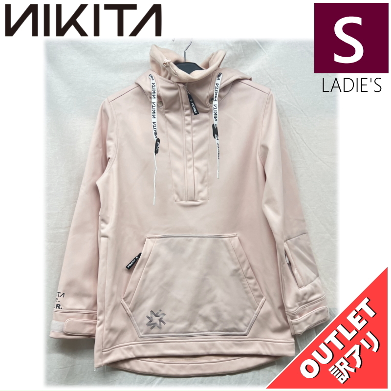 【OUTLET】 RADIO PO HOODIE カラー:BLUSH PINK Sサイズ レディース スノーボード スキー 撥水 パーカー フーディー アウトレット_画像1