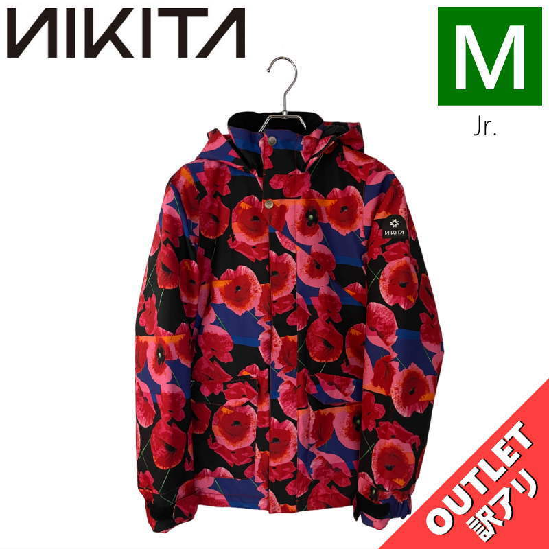 【OUTLET】 NIKITA GIRLS HAWTHORNE JACKET PRINT PANSY Mサイズ キッズ スノーボード スキー ウェア アウトレット_画像1