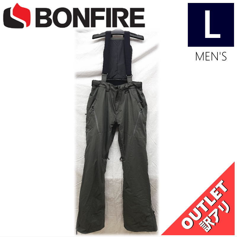 【OUTLET】 BONFIRE SURFACE STRETCH SKI PNT カラー:CHARCOAL Lサイズ メンズ スノーボード スキー パンツ PANT アウトレット_画像1