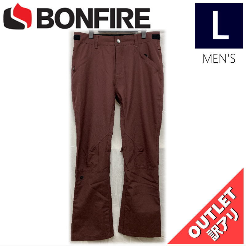 【OUTLET】 BONFIRE BLACKLINE GAITER PNT カラー:MAROON Lサイズ メンズ スノーボード スキー パンツ PANT アウトレット