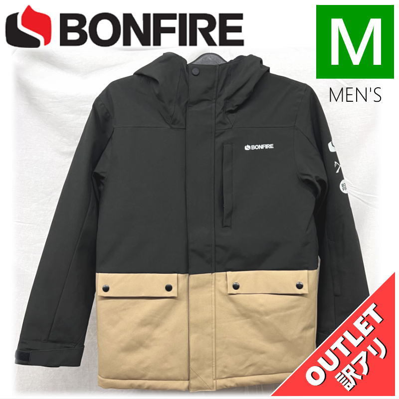 【OUTLET】 ジュニア[Mサイズ]BONFIRE VECTOR JKT カラー:BLACK Mサイズ 子供用 スノーボード スキー ジャケット JACKET アウトレット_画像1