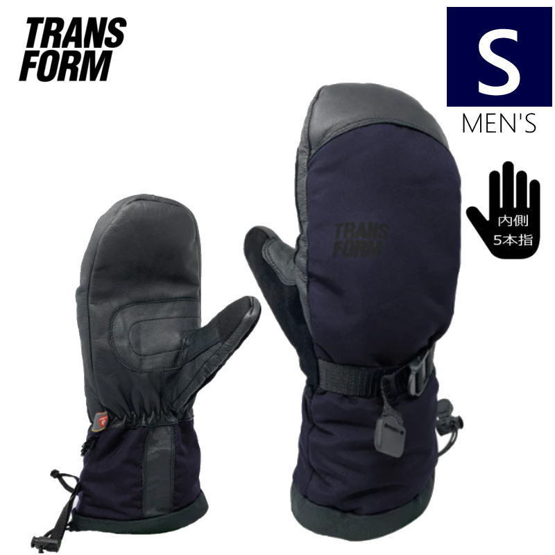 ○22-23 TRANS FORM THE TEAM MITTEN カラー:MIDNIGHT Sサイズ トランスフォーム スキー スノーボード　グローブ