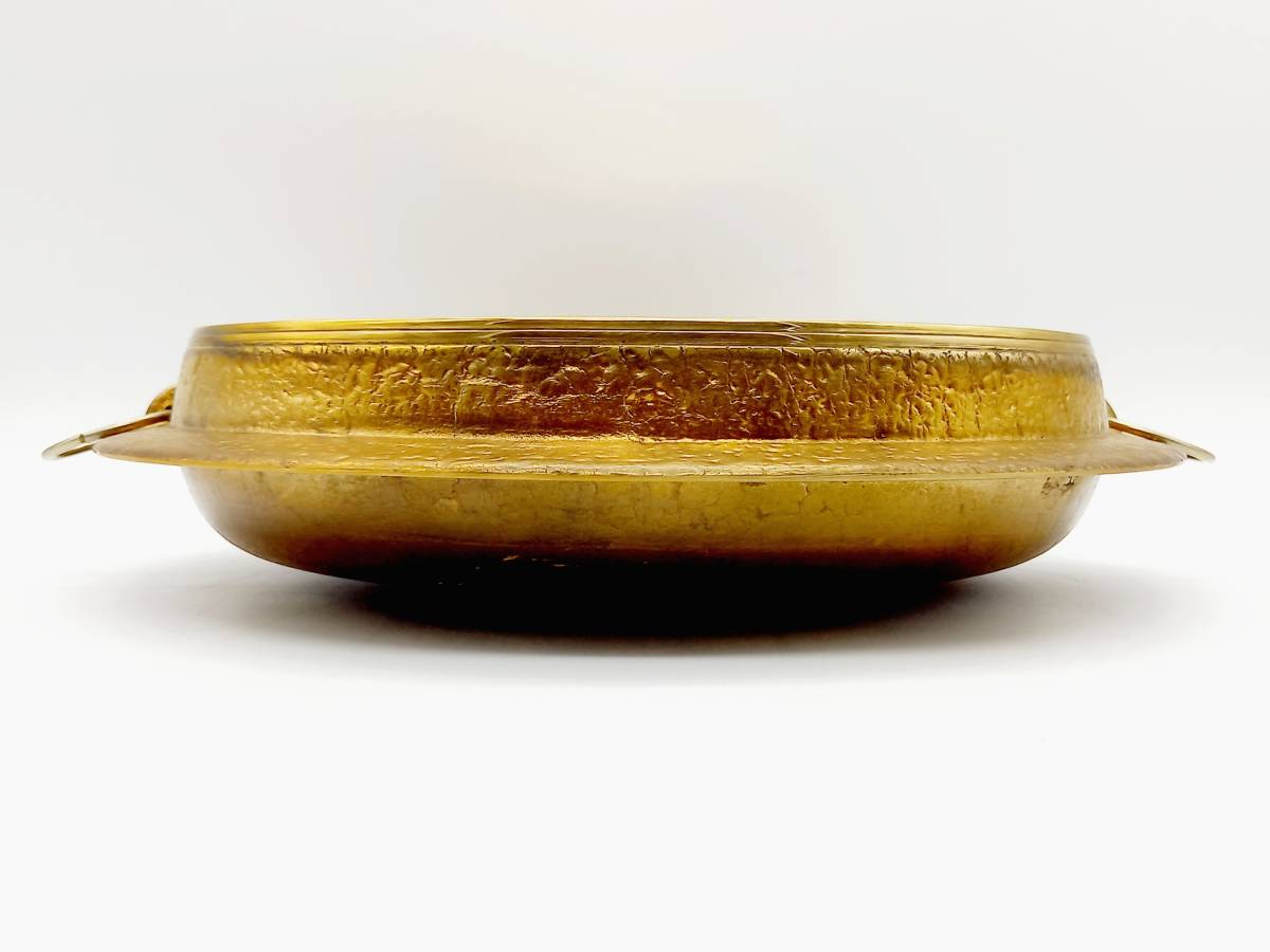 未使用】平井鋳造所 砲金鍋 天ぷら鍋 JIS規格BC2材料 直径 約30cm 重量