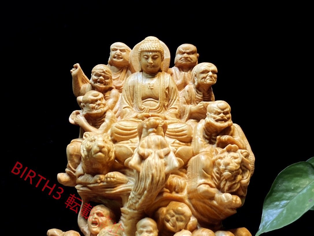 ◆新品推薦◆十八羅漢 仏教美術 仏像 仏教工芸品 木彫り コレクション 手職人手作り 美術品 精密雕刻_画像3