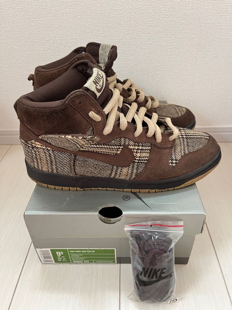 Nike SB NIKE DUNK HIGH PRO SB TWEED BAROQUE BROWN 305050223 Nike SB NIKE DUNK HIGH PRO SB TWEED BAROQUE BROWN 305050223