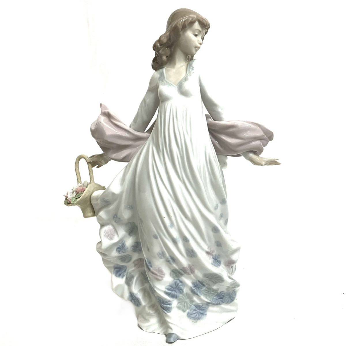 ヤフオク! - LLADRO 春の輝き 花と少女 陶器人形 リヤドロ フィ...