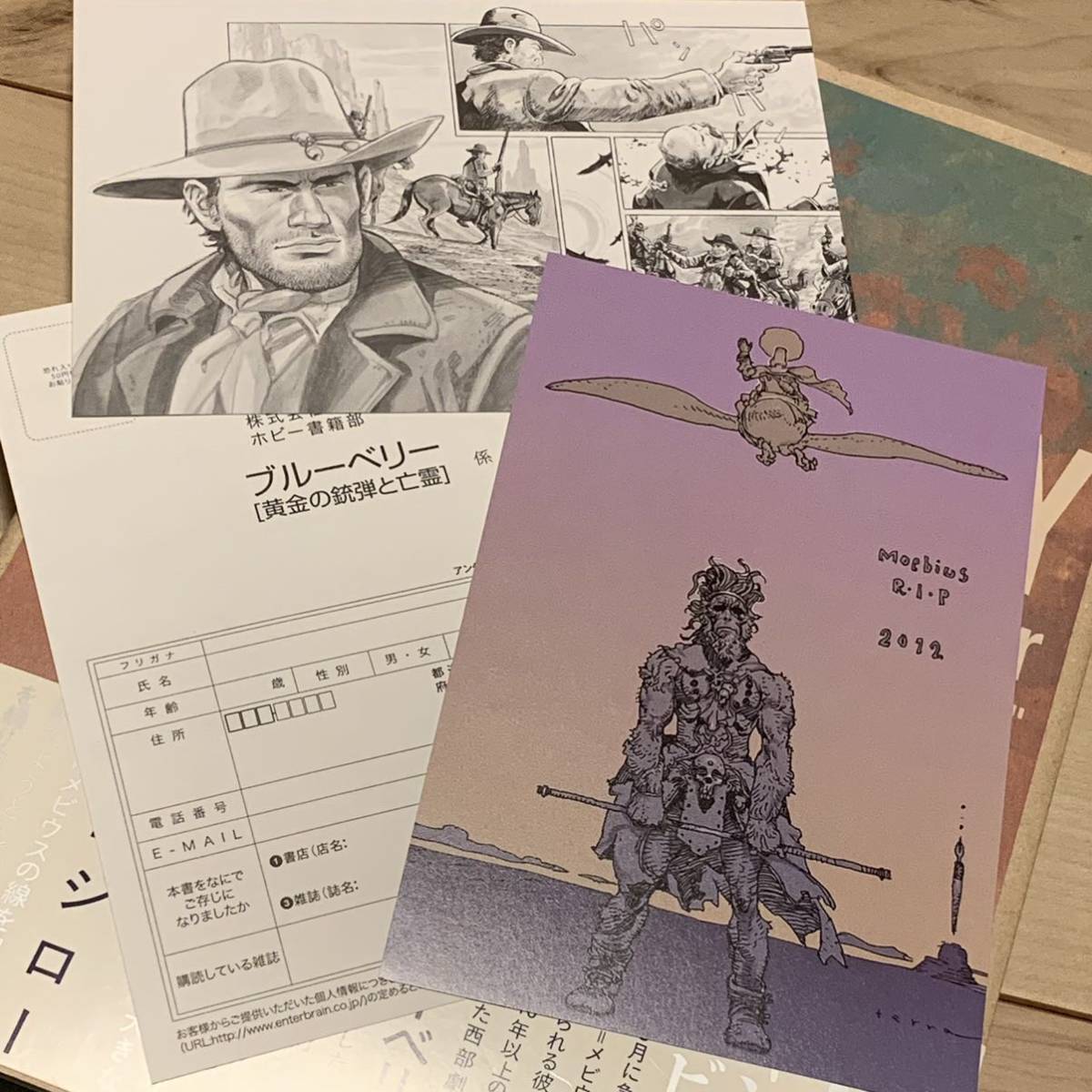 初版帯付 ジャン・ジロー=メビウスMOEBIUS BLUEBERRY ポスト 初版帯付 ジャン・ジロー=メビウスMOEBIUS BLUEBERRY ポスト