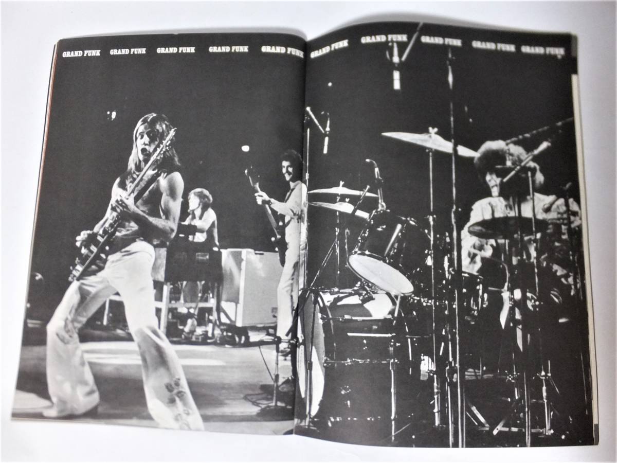 グランド・ファンク・レイルロード 1975年 日本公演 パンフレット 半券付 Grand Funk Railroad Japan Tour Book 昭和50年 GFR Mark Farner_画像8