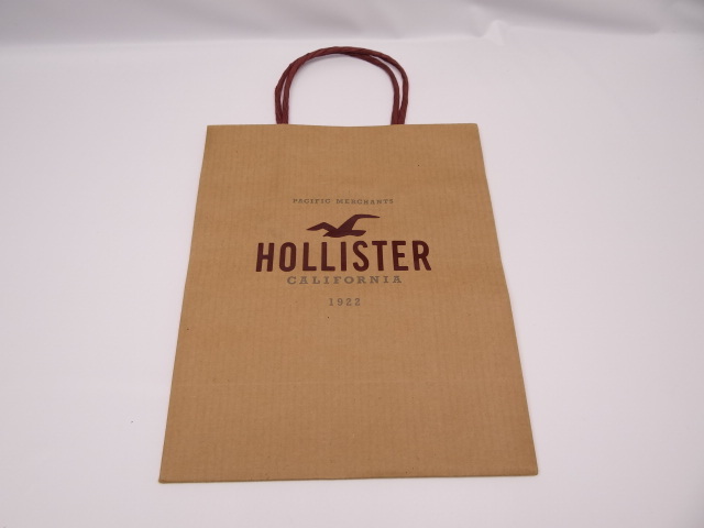 * Hollister shop sack paper bag B