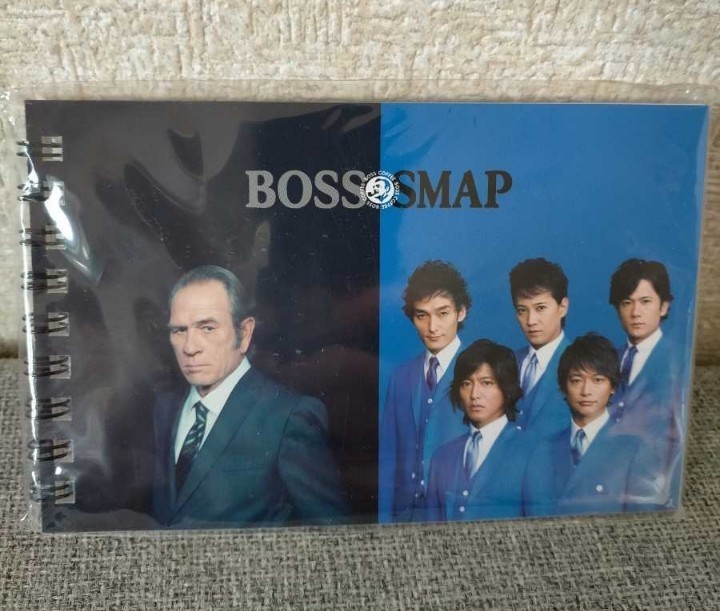 非売品 新品 BOSS × SMAP オリジナル リングノート 2冊 スマップ サントリーキャンペーン 中居正広 木村拓哉 稲垣吾郎 草彅剛 香取慎吾_画像3