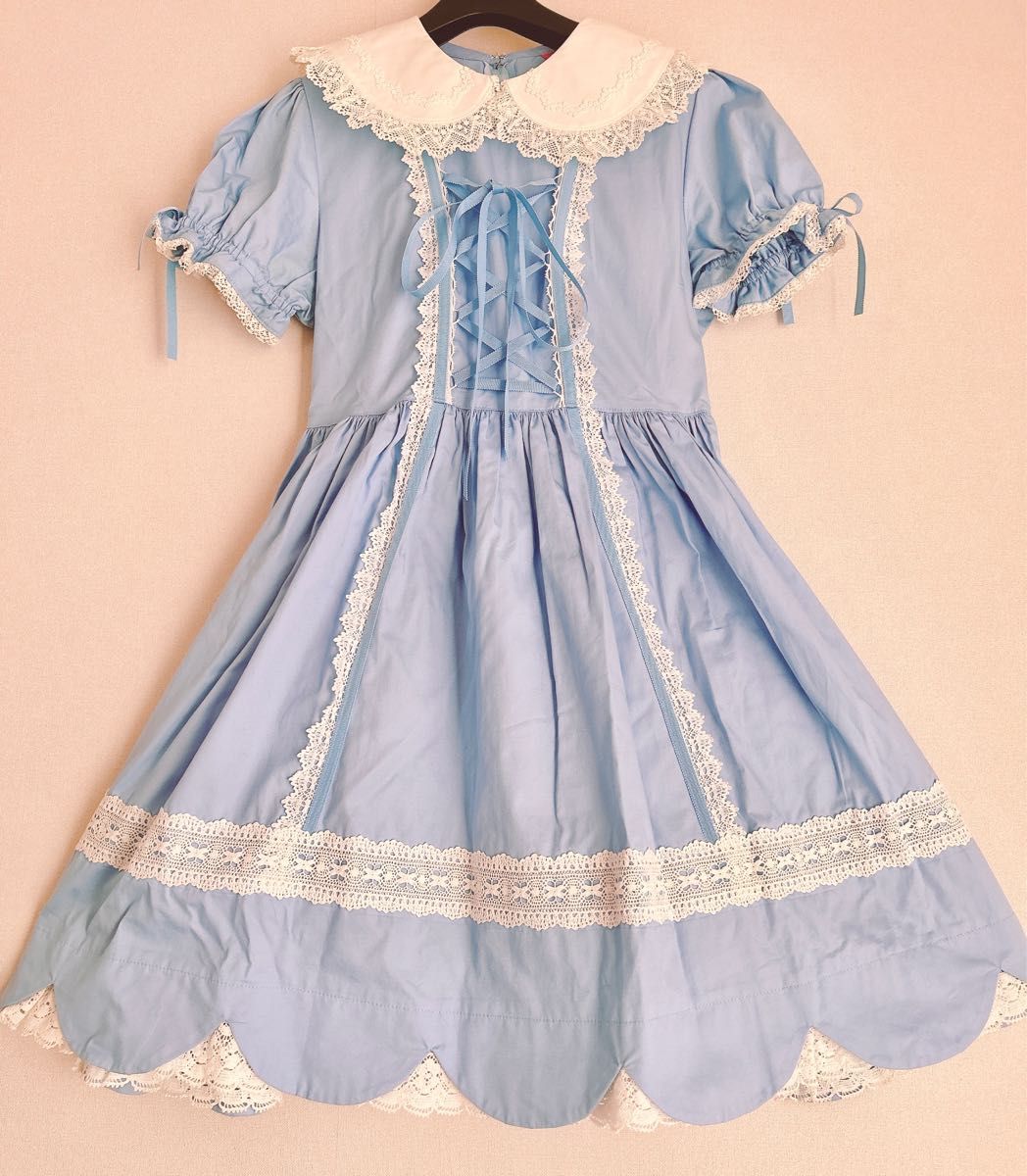 BABY THE STARS SHINE BRIGHT エプロン付き裾スカラップ BABY THE STARS SHINE BRIGHT エプロン付き裾スカラップ