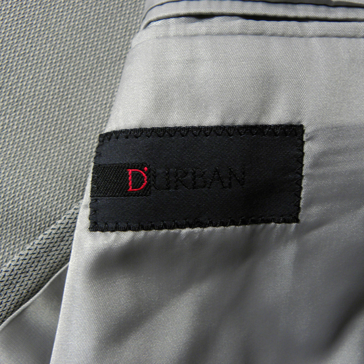 ダーバン D'URBAN 春夏 カノコ シングル2Bテーラードジャケット 背抜き 96 ライトグレー 日本製 m0608-1_画像4