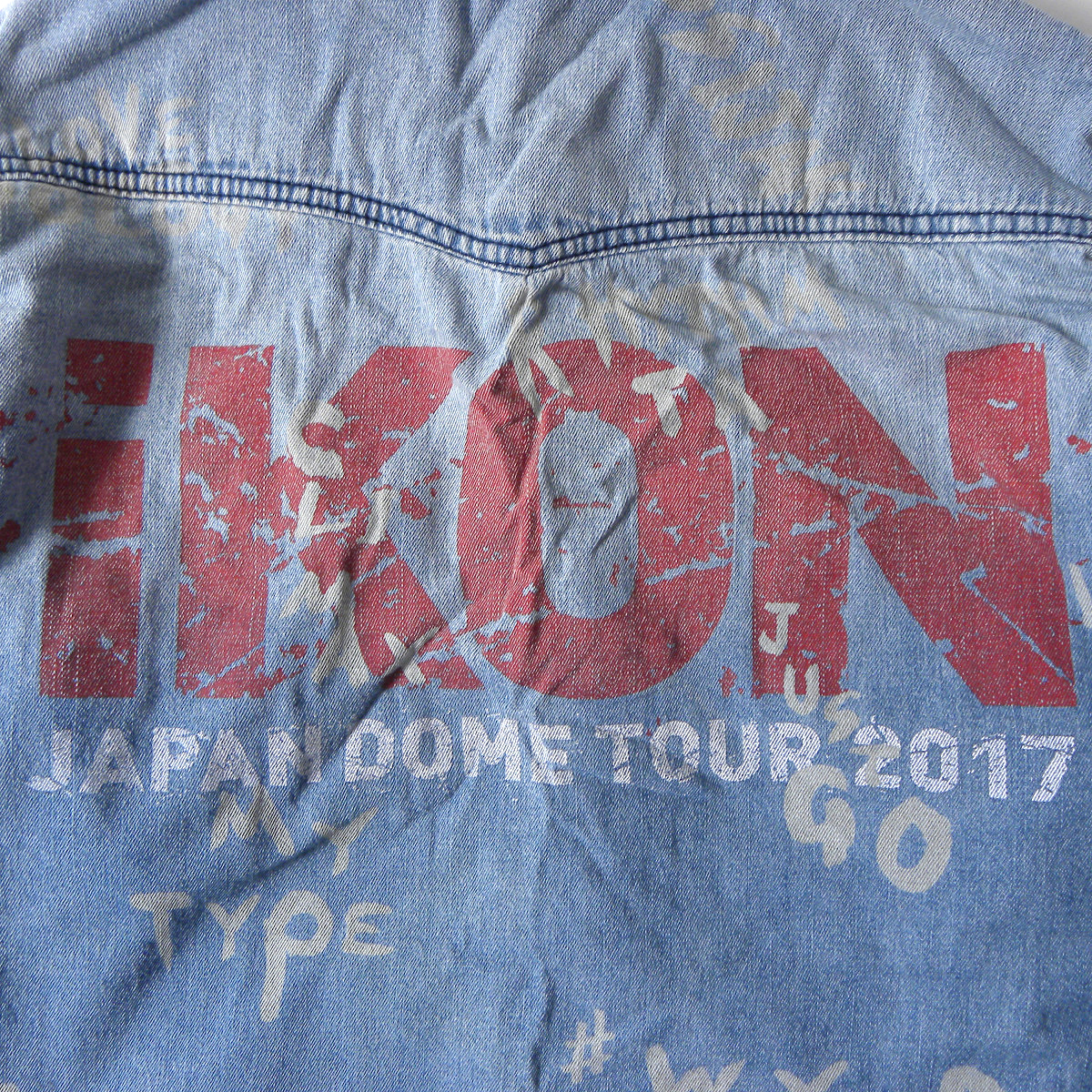  Icon iKON JAPAN DOME TOUR 2017 принт Denim рубашка в ковбойском стиле длинный рукав Корея идол товары Mei Beck s производства m0609-7