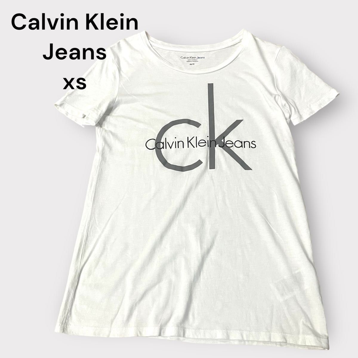希少 calvin klein jeans カルバンクライン ロゴT Tシャツ 半袖Tシャツ