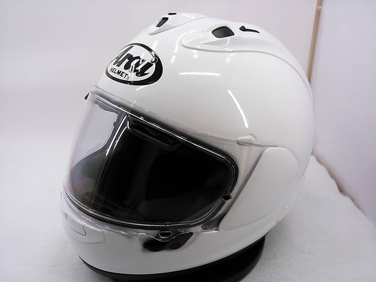 使用極わずか 美品 2020年製 Arai アライ RX-7X グラスホワイト XLサイズ 元箱付き