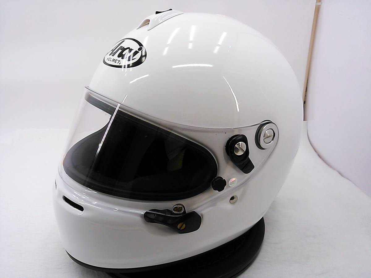 使用極わずか Arai アライ GP-6S 8859 WHITE ホワイト XSサイズ 54cm