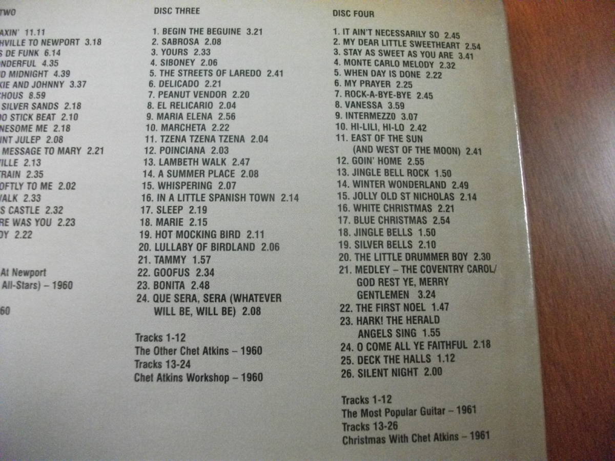 【4CD】チェット・アトキンス / オリジナル大全集 Vol 2 Chet Atkins / Eight Classic Albums 8枚のオリジナル・アルバム収録