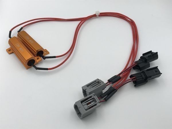 【②ホンダ-カプラーオン ハイフラ抵抗】抵抗器 2個 T20 LEDウインカー 前後対応 キャンセラー 検) ジェイド JADE FR4 FR5_画像2