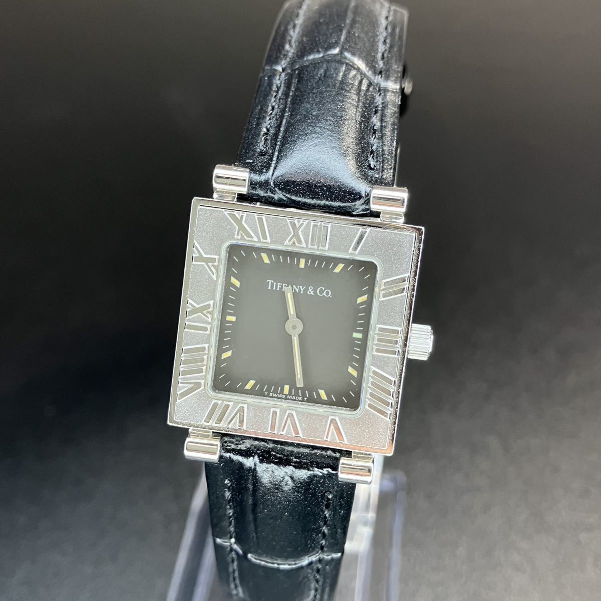 ティファニー アトラス ブラック レディース腕時計 可動品 正規品 時計-