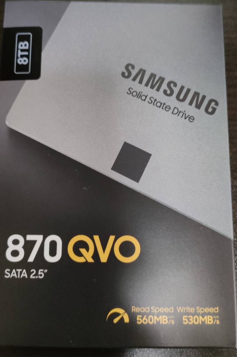 正規店仕入れの 新品　SAMSUNG　内蔵SSD 870QVO　MZ-77Q8T0B/IT 256GB～