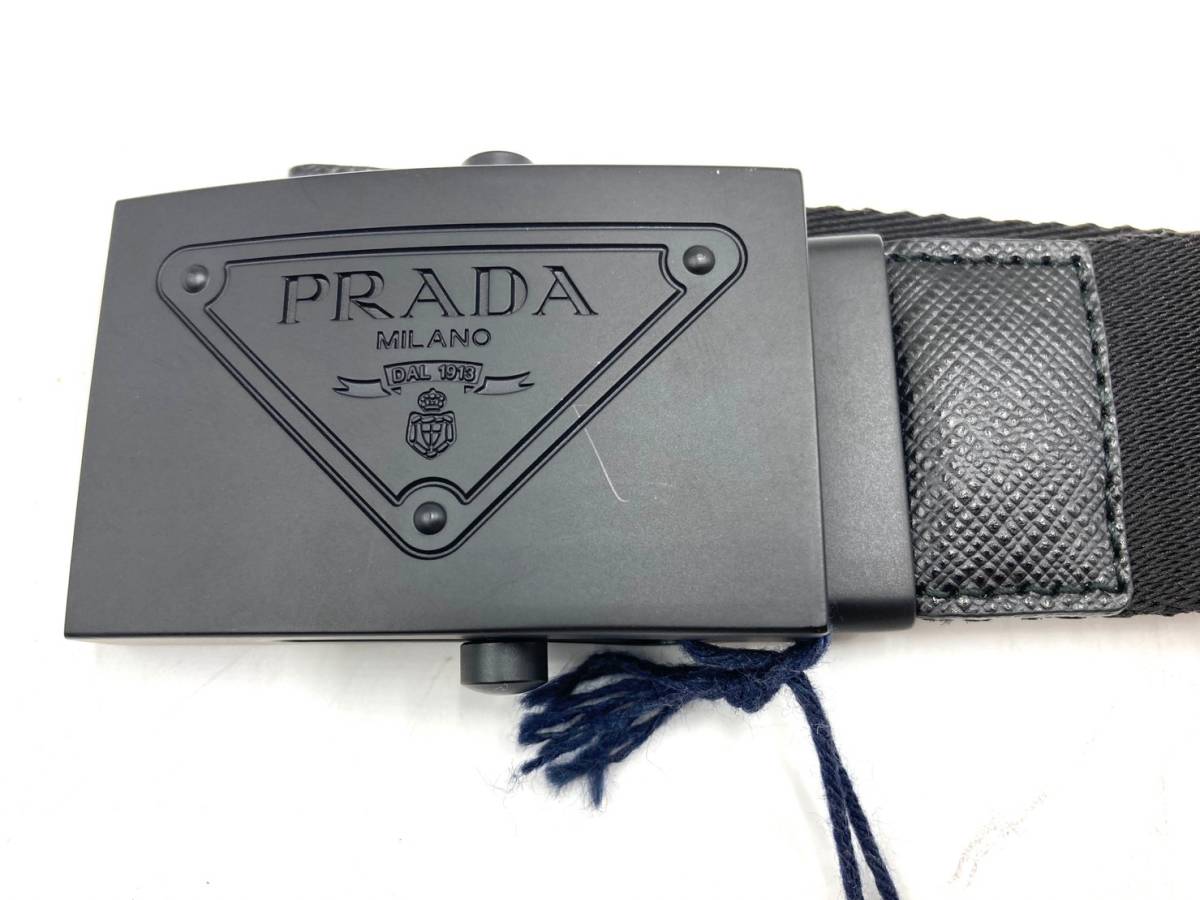 【送料無料】【極美品】 PRADA/プラダ 20N072 ベルト メンズ ブラック 90/36_画像2