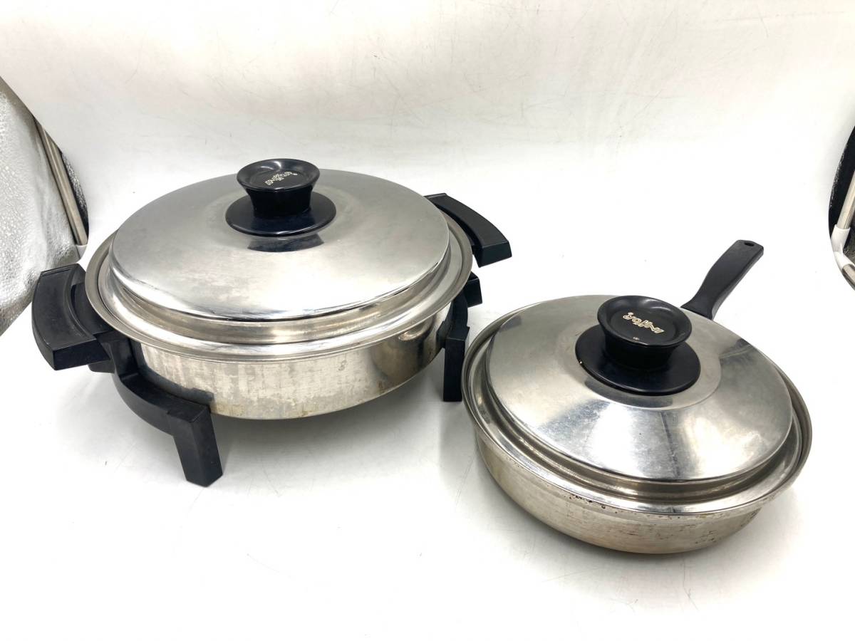 INKOR/インコア 両手鍋 電気 スキレット 片手鍋 セット ステンレス